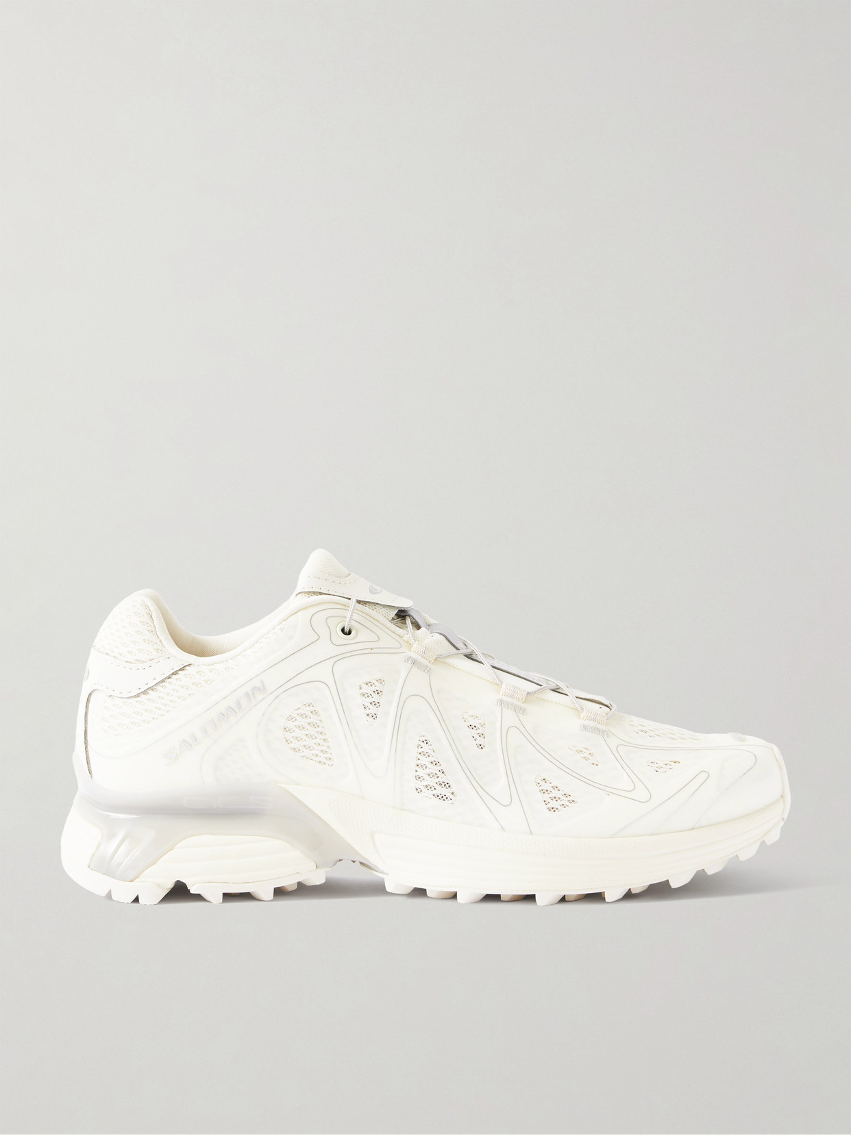 Salomon Xt-whisper Void Rubber-trimmed Mesh Sneakers In White