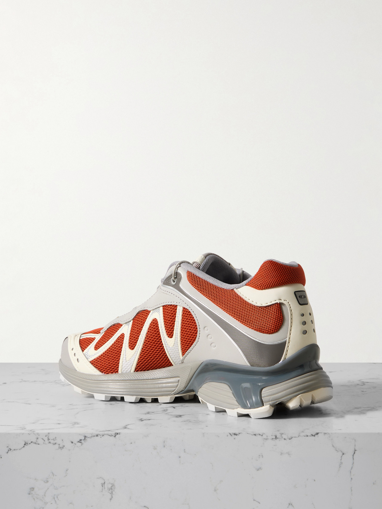 Salomon Xt-whisper Rubber-trimmed Mesh Sneakers In Red