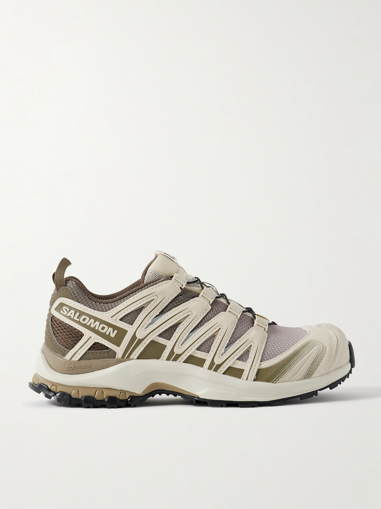 Salomon Xa Pro 3d Rubber-trimmed Mesh Sneakers In Brown