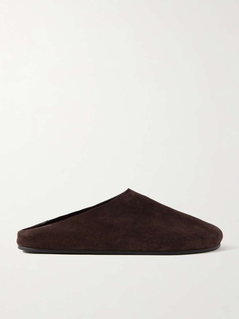 The Row Hudson Suede Mules