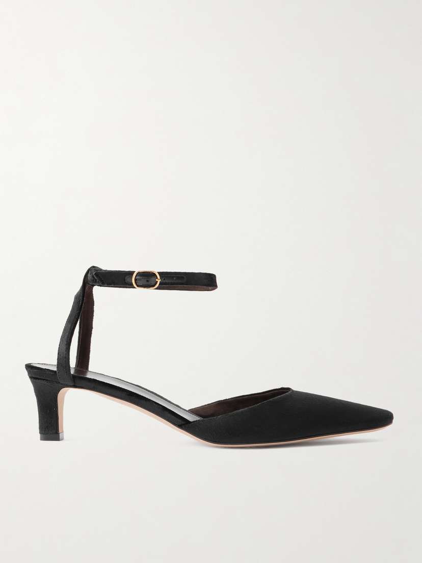 The Row Carla Velvet Pumps