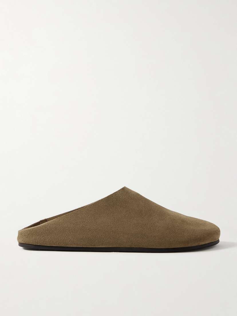The Row Hudson Suede Mules