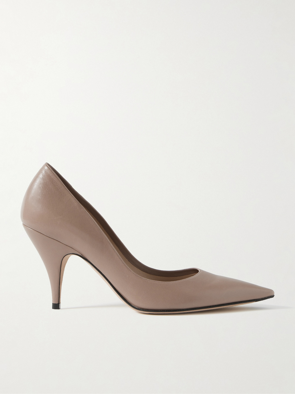 The Row Liisa Leather Pumps In Neutral