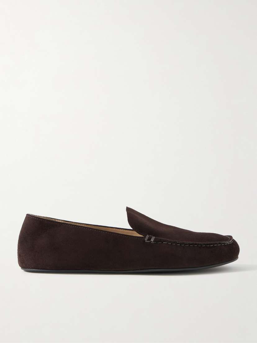 The Row Leo Suede Loafers