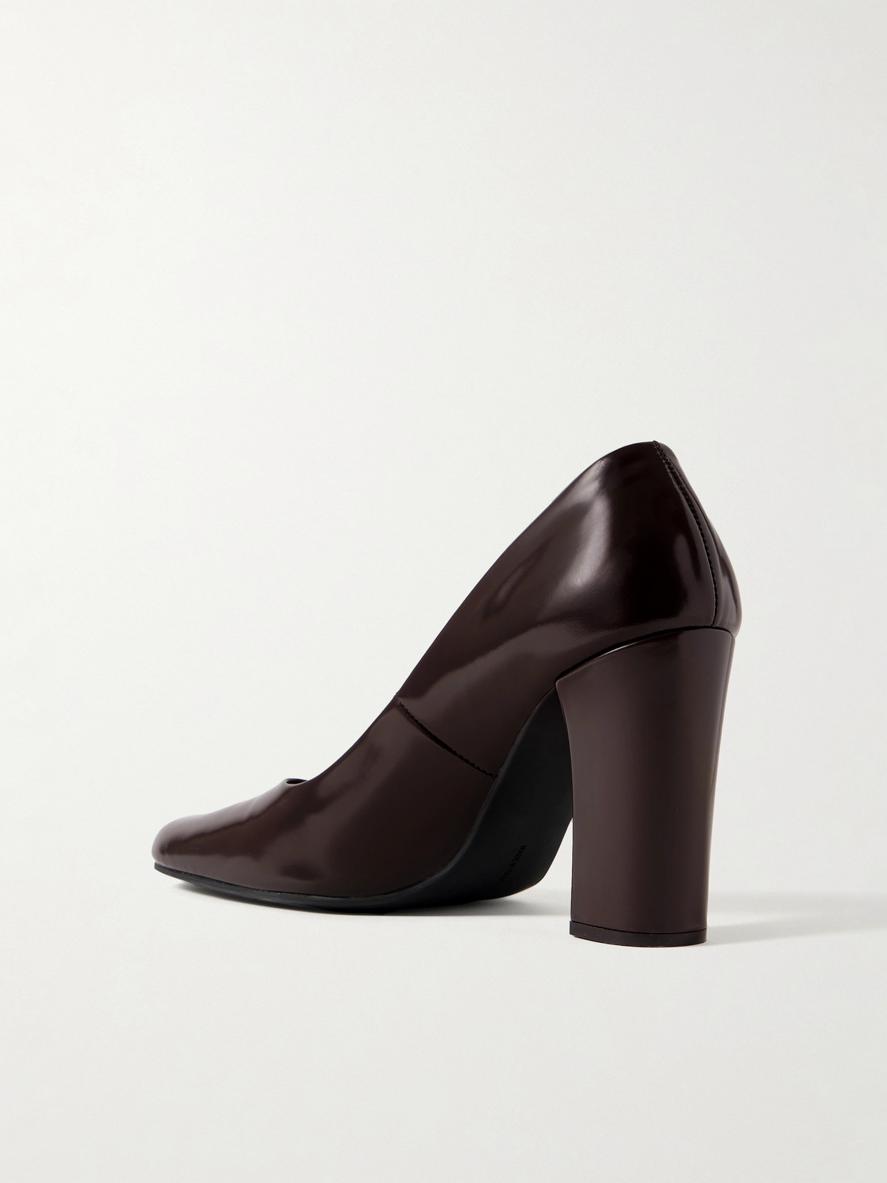 The Row Penelope Leather Pumps In Brown