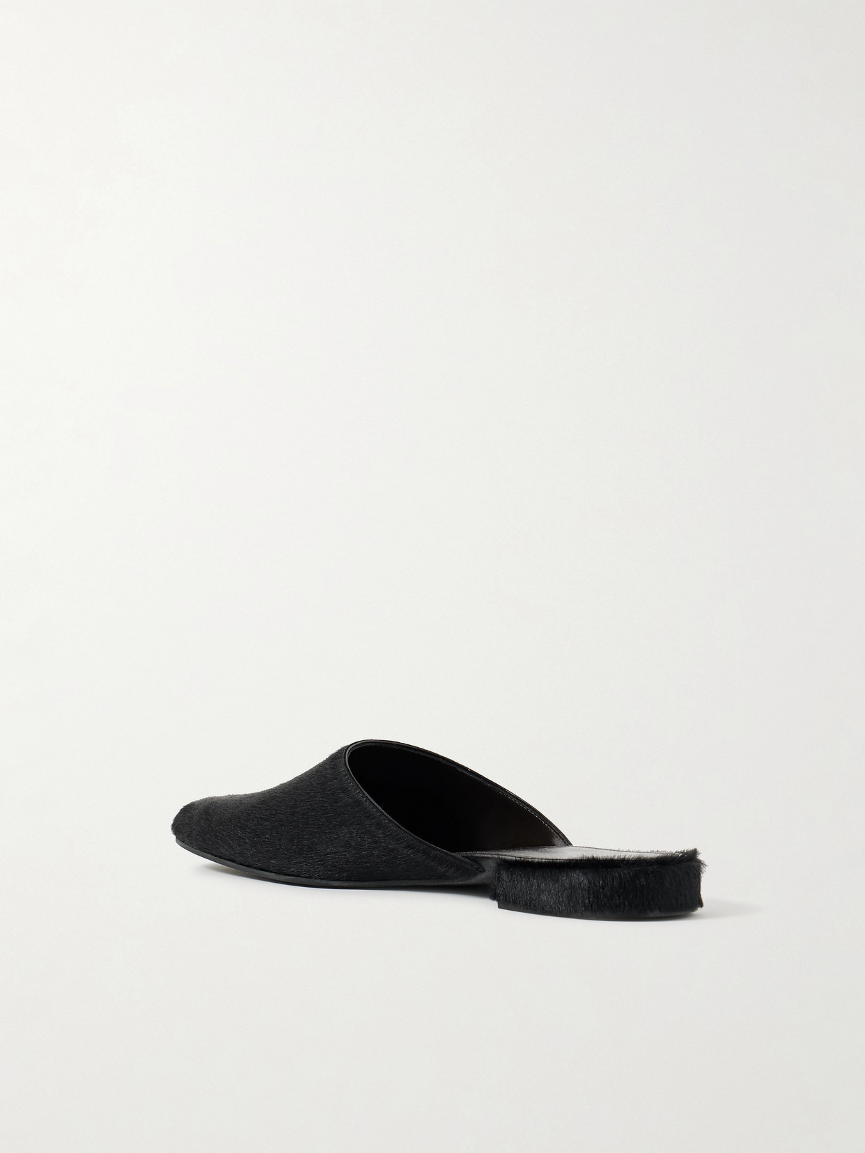 The Row Penelope Calf Hair Mules In Multi