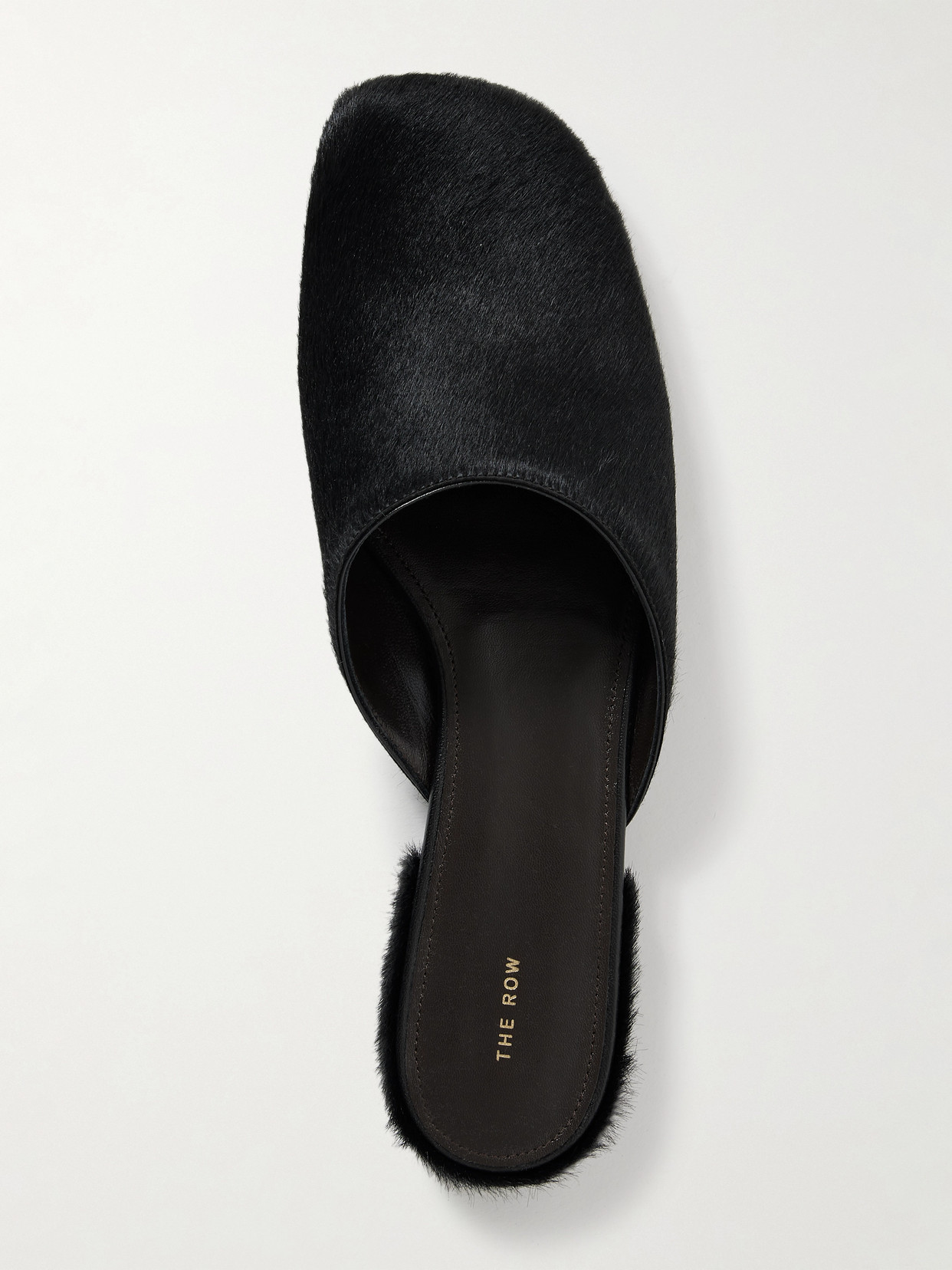 The Row Penelope Calf Hair Mules In Multi