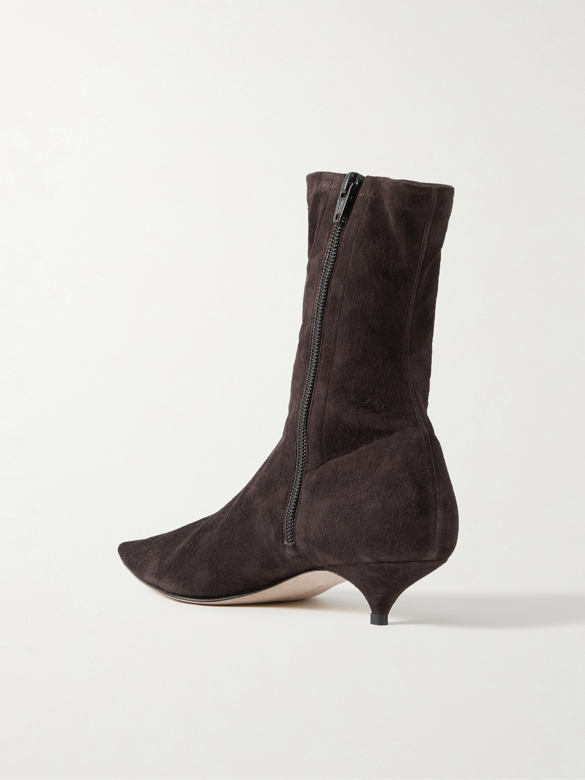 The Row Liisa suede sock boots