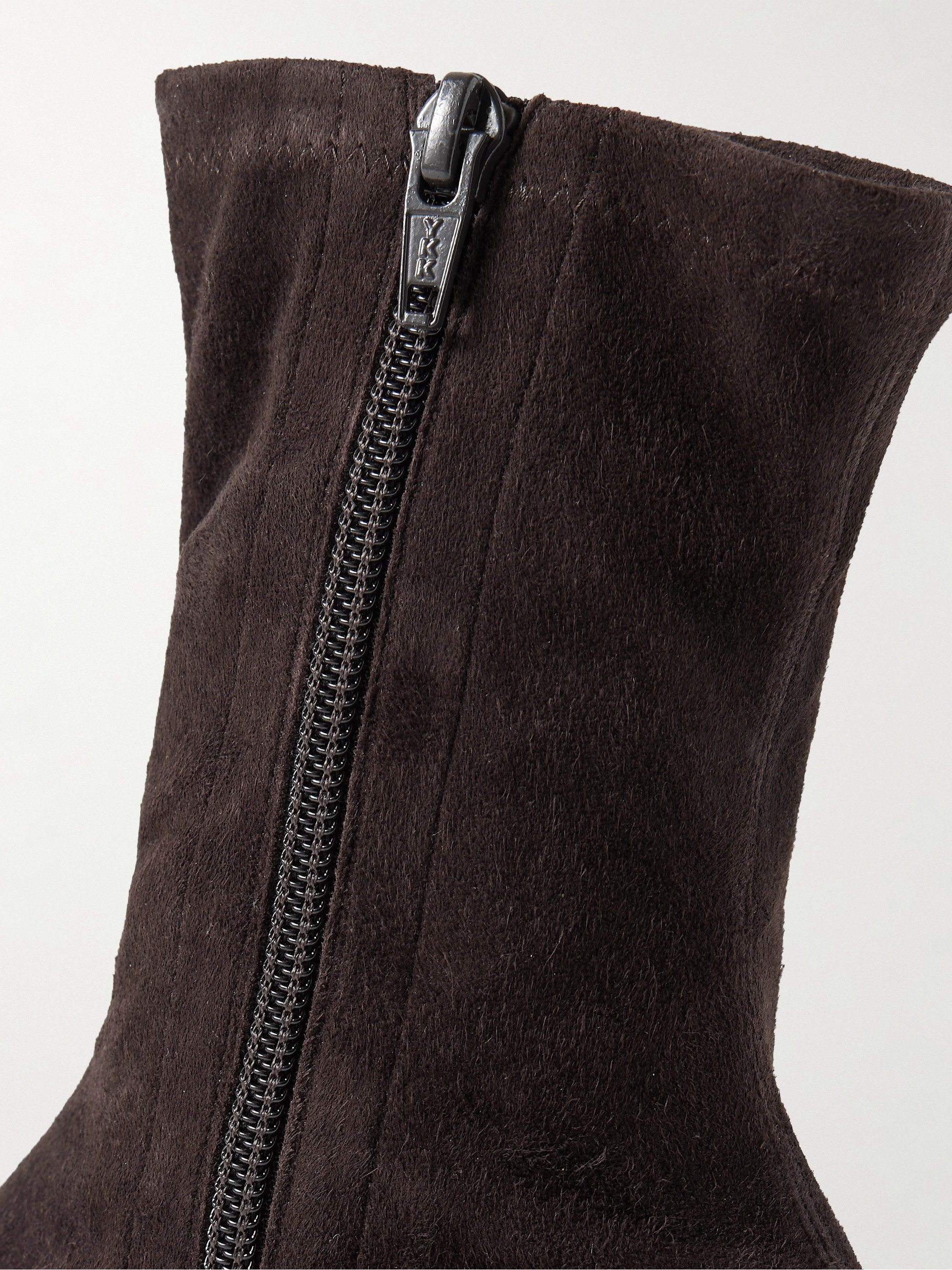 The Row Liisa suede sock boots