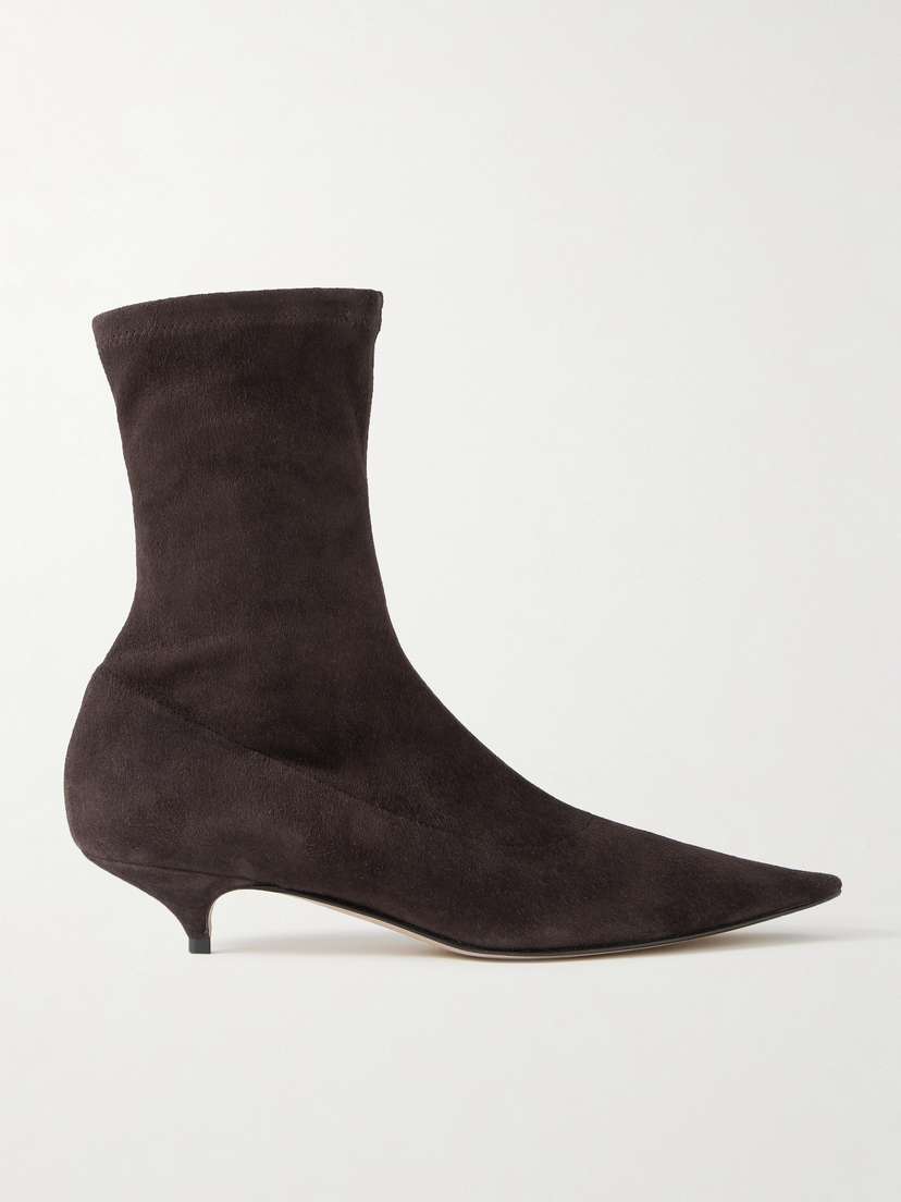 The Row Liisa Suede Sock Boots