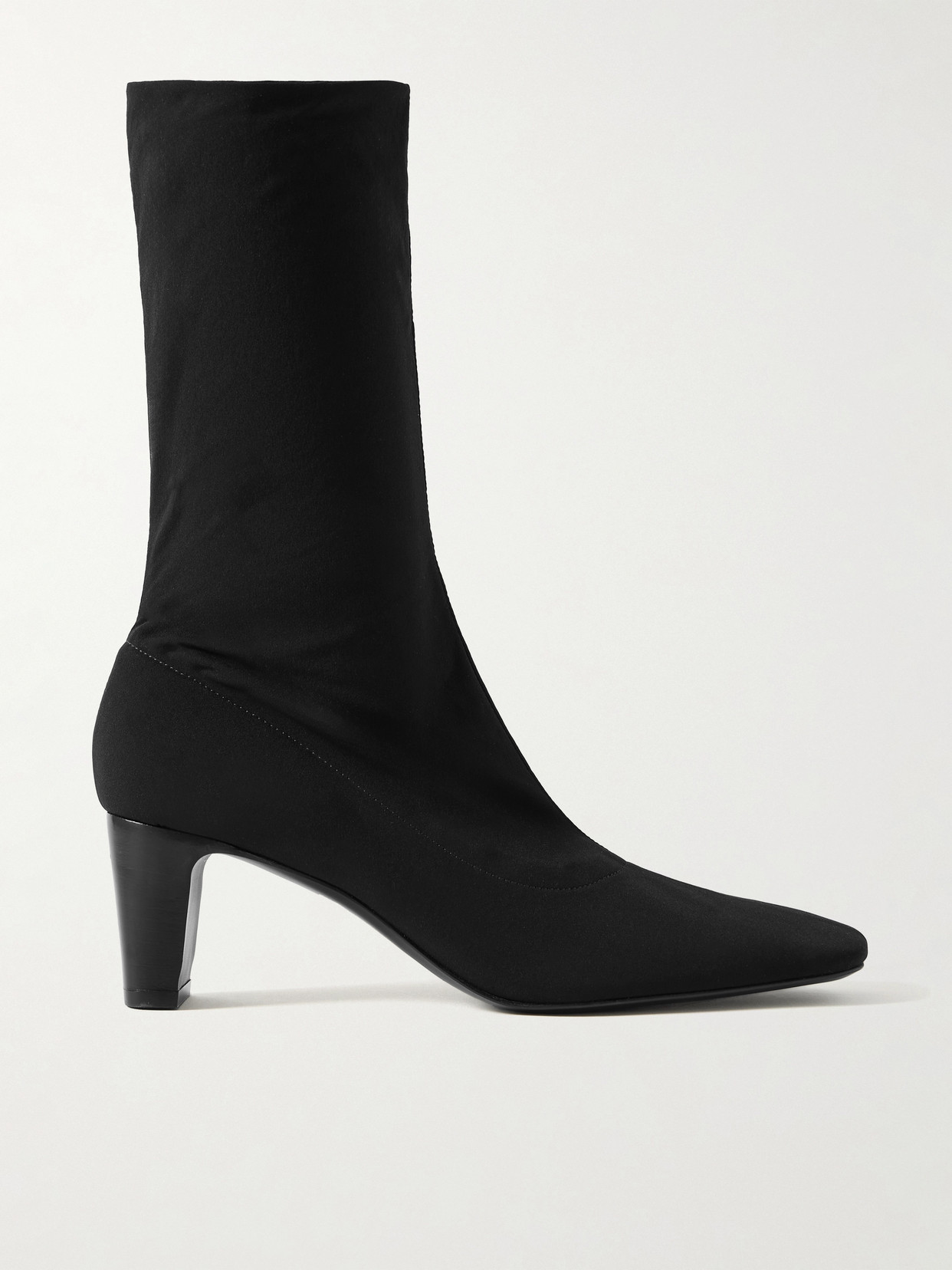 The Row Felice Neoprene Ankle Boots In Black