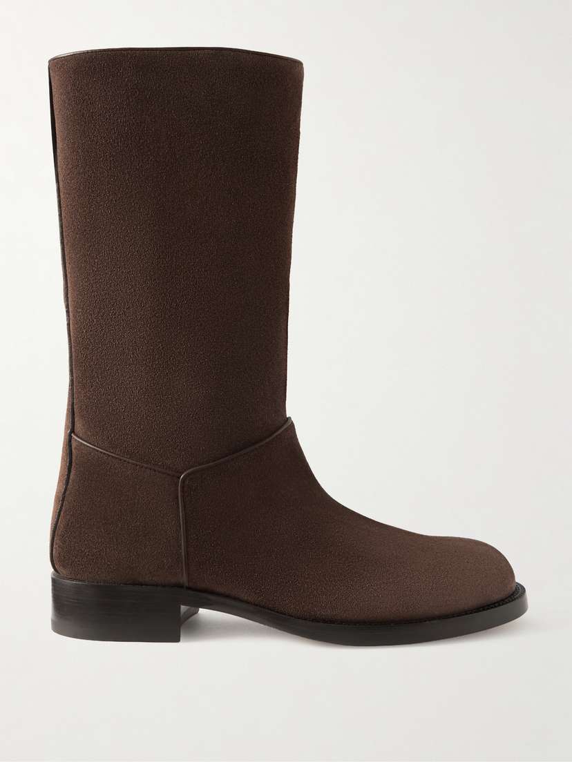 The Row Nobilis Leather Ankle Boots