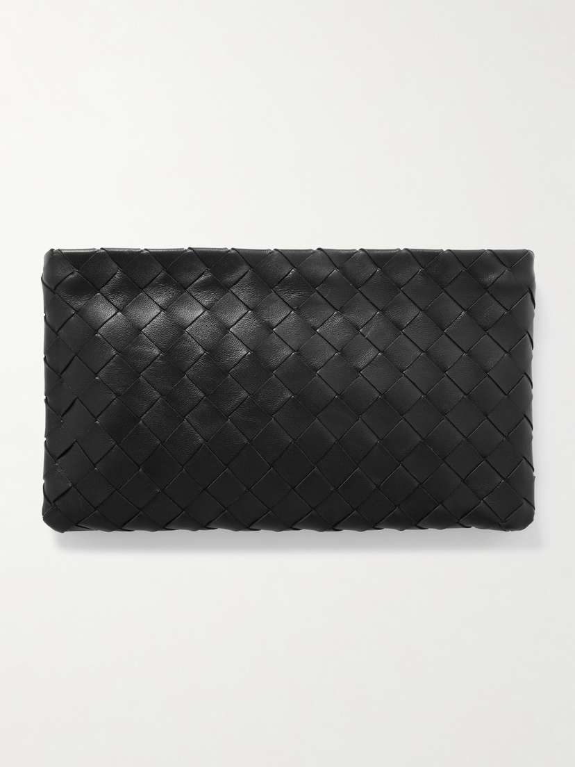 Bottega Veneta Medium Intrecciato Leather Pouch