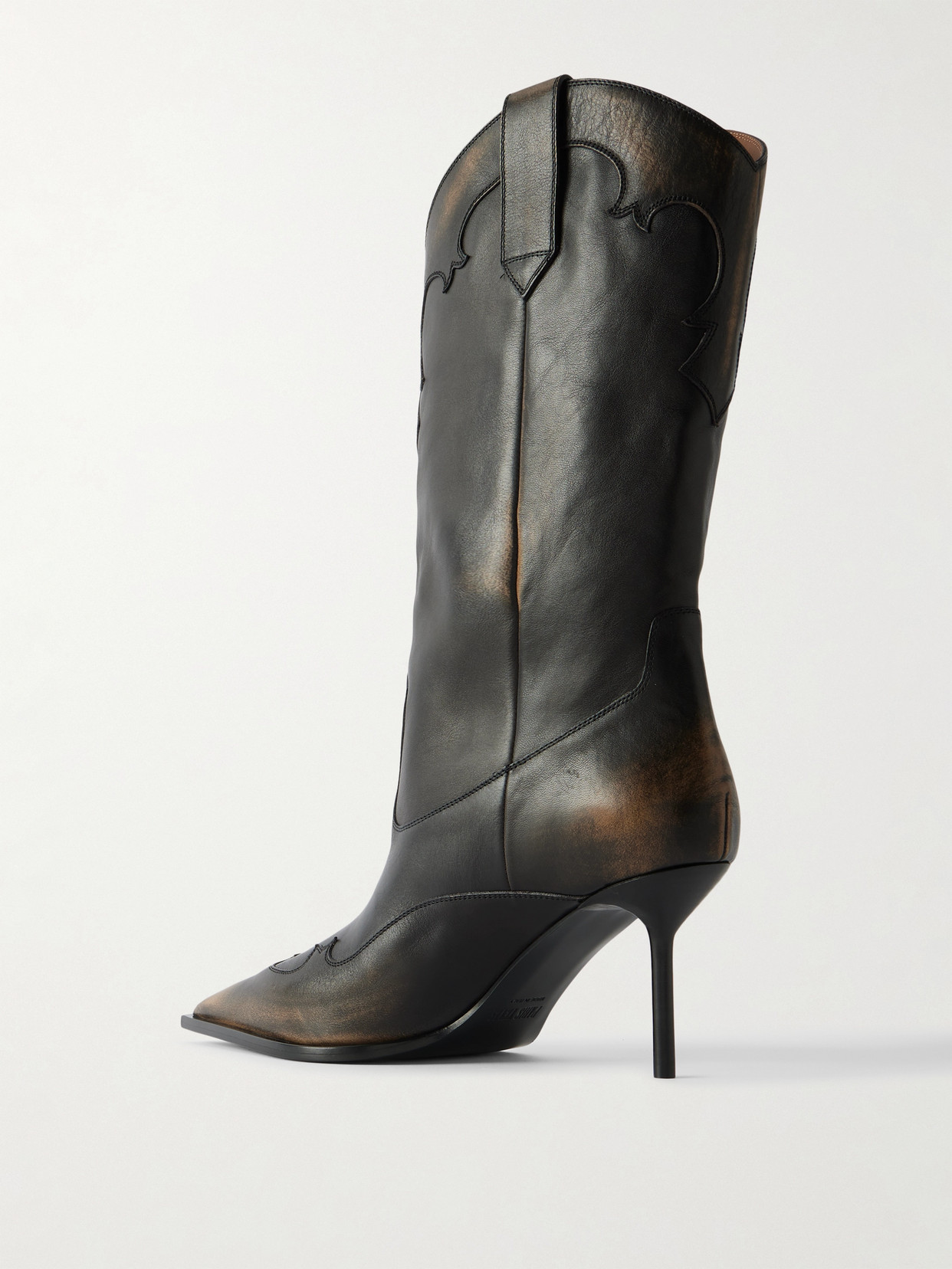 Paris Texas Lidia Embroidered Leather Ankle Boots In Green