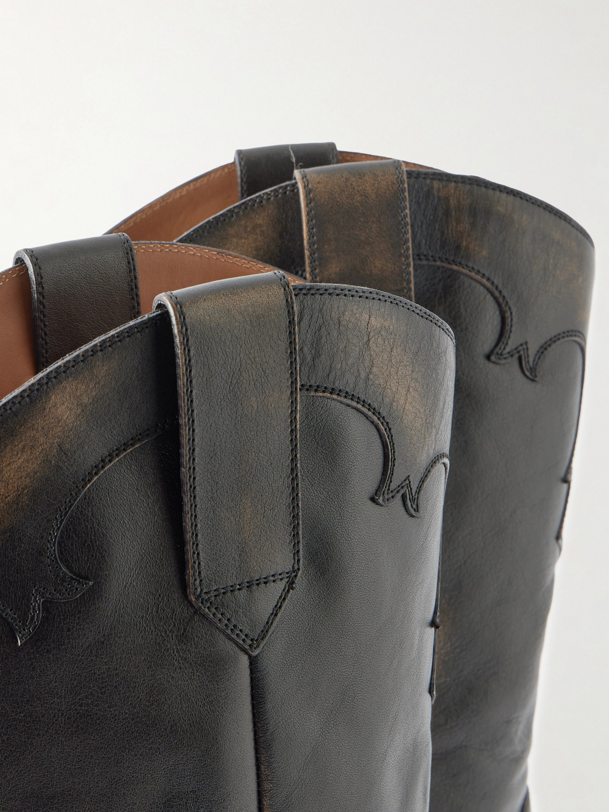 Paris Texas Lidia Embroidered Leather Ankle Boots In Green