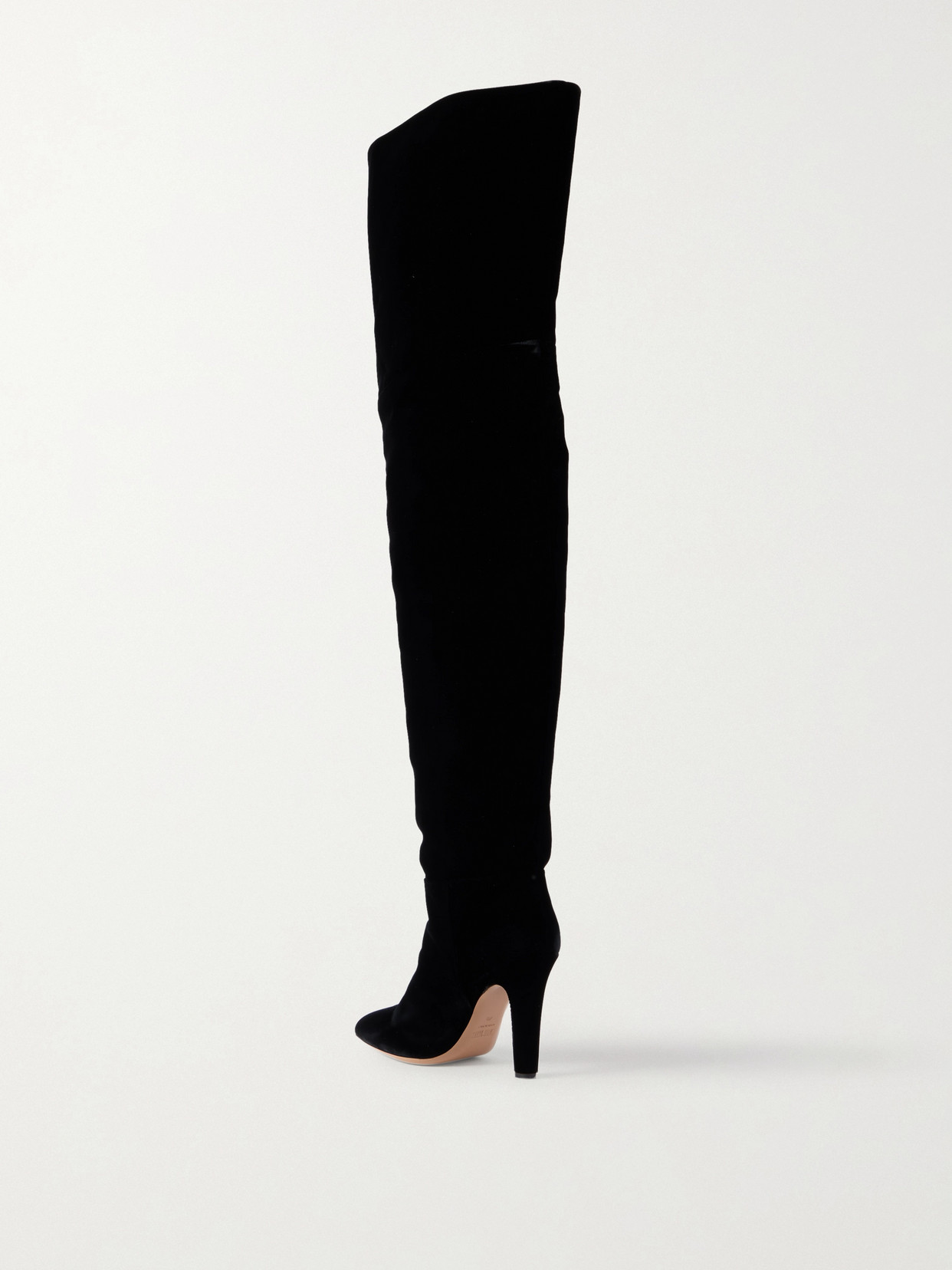 Paris Texas Elsa Velvet Over-the-knee Boots In Black