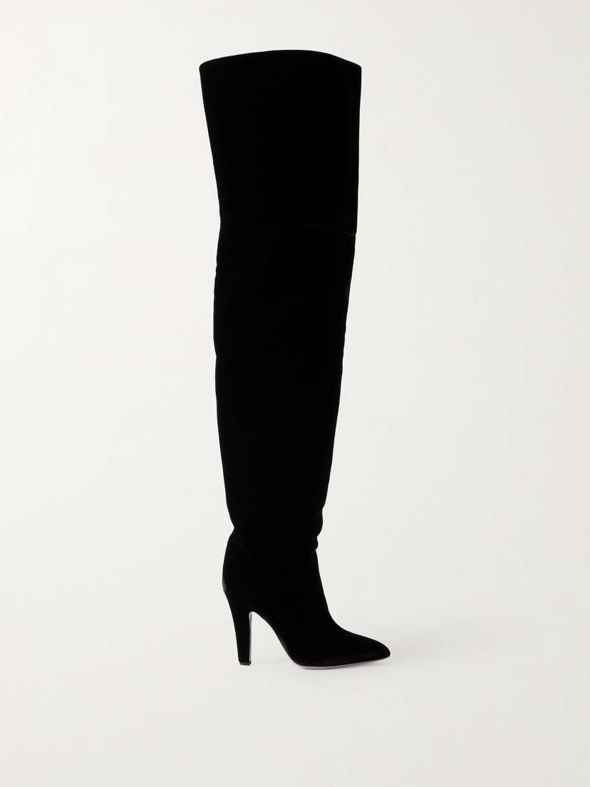 Paris Texas Elsa Velvet Over-the-knee Boots