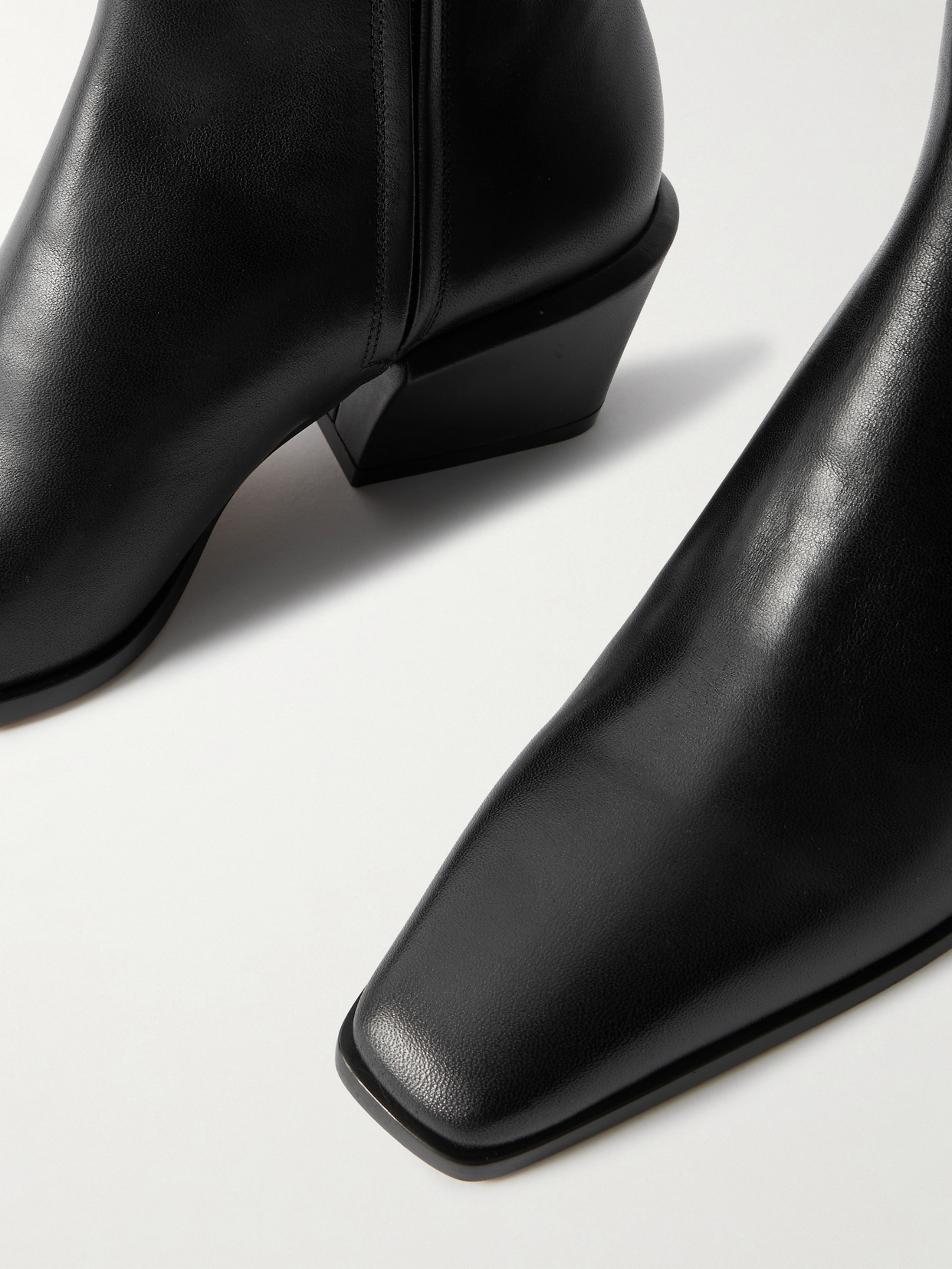Paris Texas Bettina 50 Leather Ankle Boots In Black