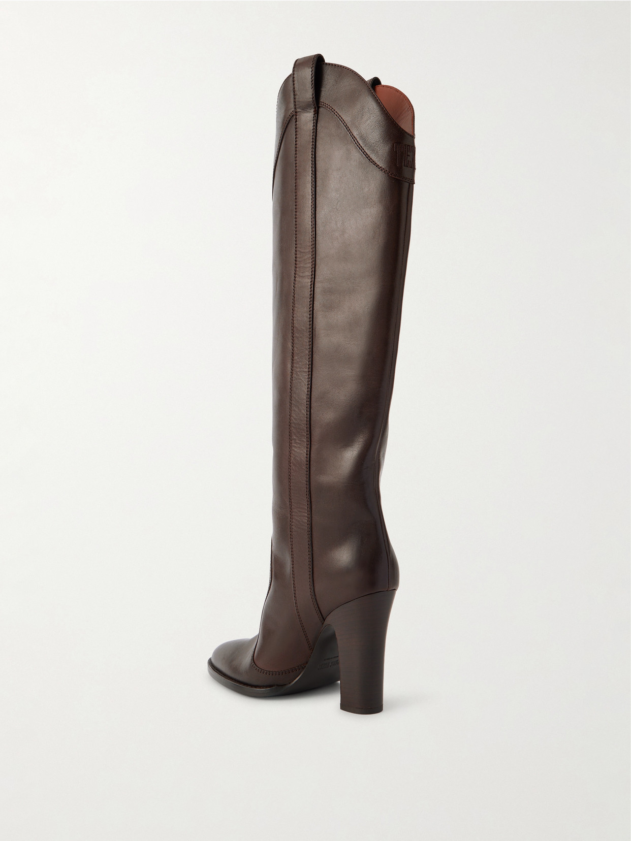 Paris Texas Lavinia Leather Knee Boots In Brown