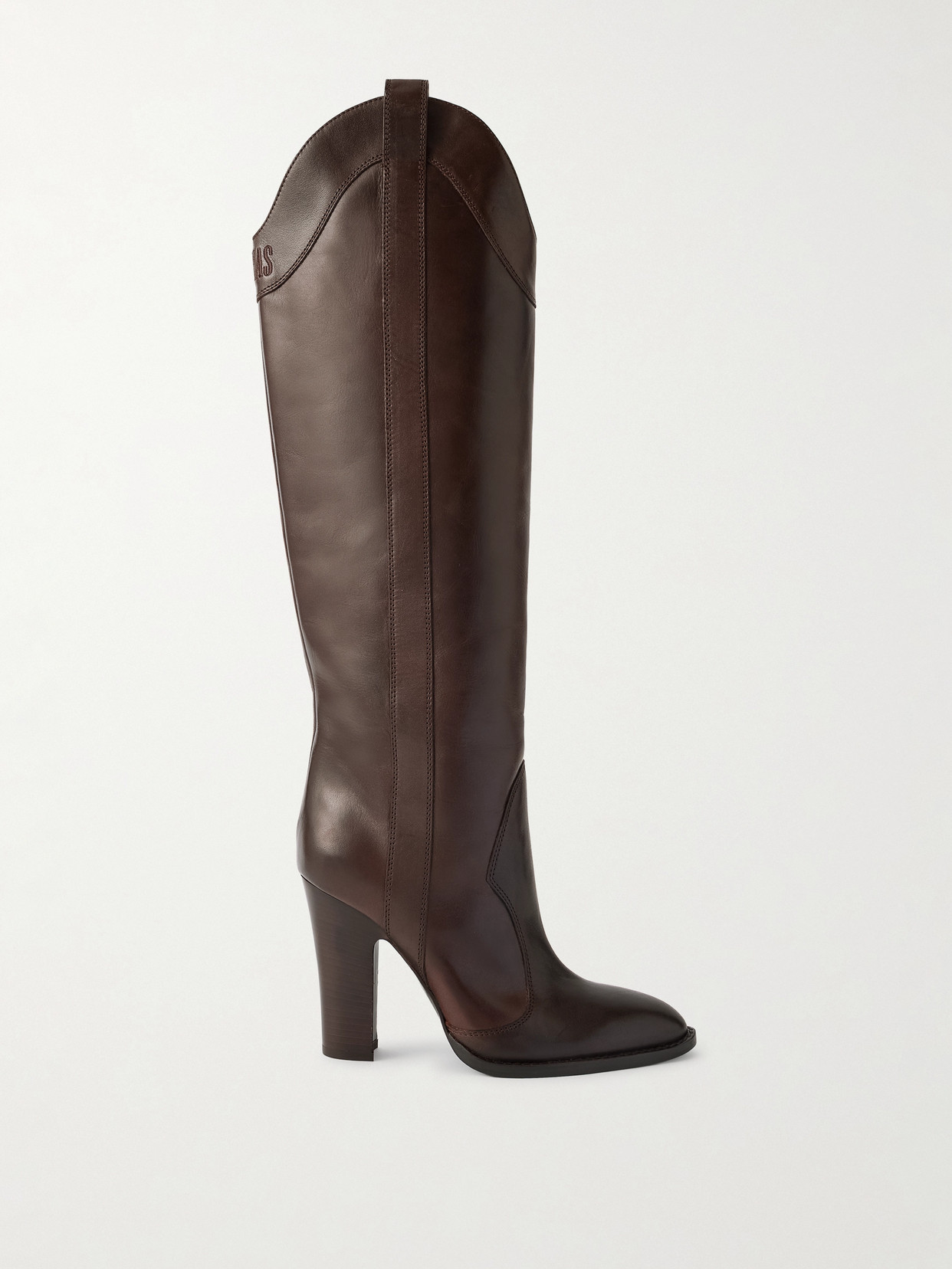 Paris Texas Lavinia Leather Knee Boots In Brown