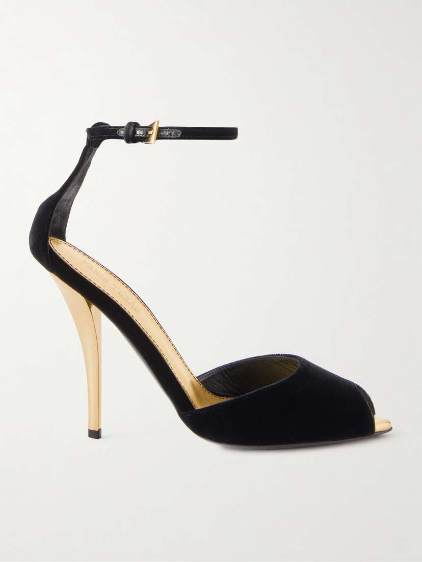 Paris Texas Jessica Velvet Sandals