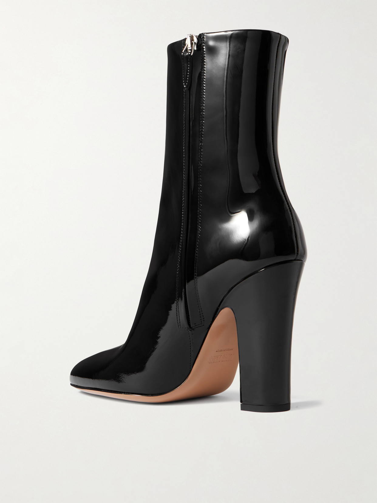 Paris Texas Lavinia Patent-leather Ankle Boots In Black