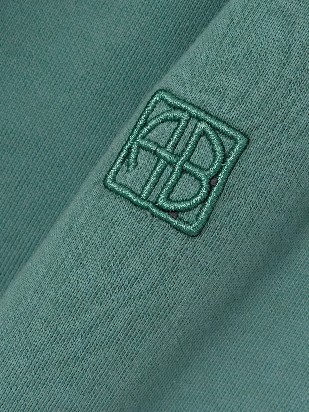 Anine Bing Karter Cotton-fleece Tapered Track Pants In Green