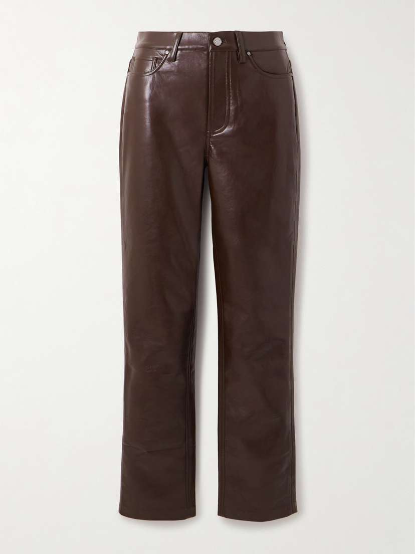 Anine Bing Bruno Cropped Slim-leg Pants