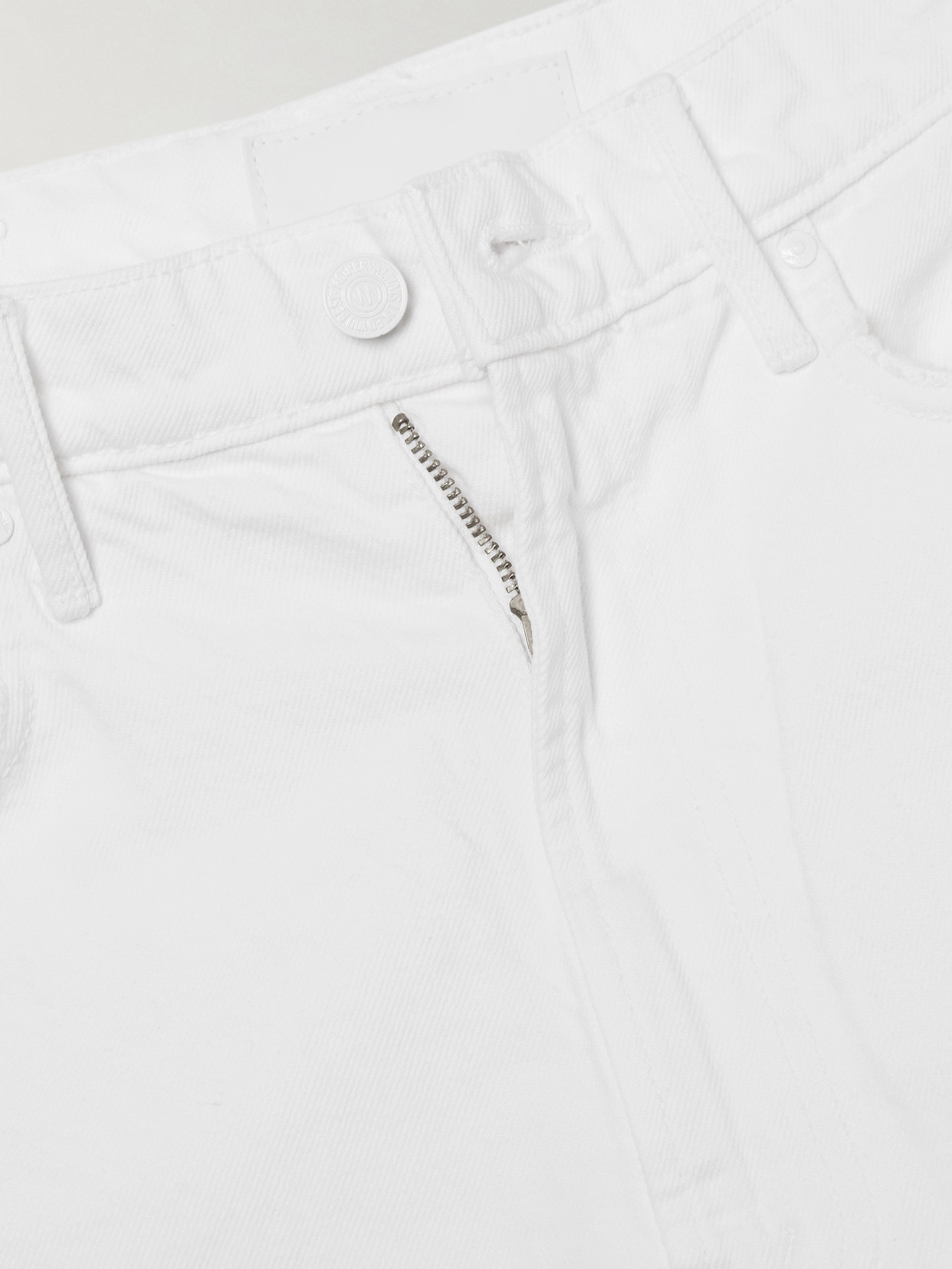 Mother The Full-pipe Ankle Mid-rise Wide-leg Jeans