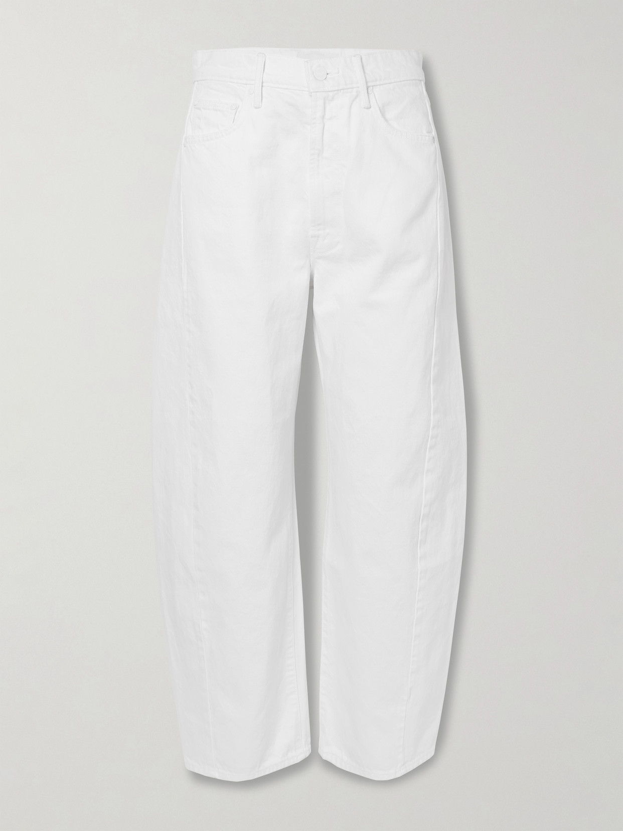 Mother The Full-pipe Ankle Mid-rise Wide-leg Jeans