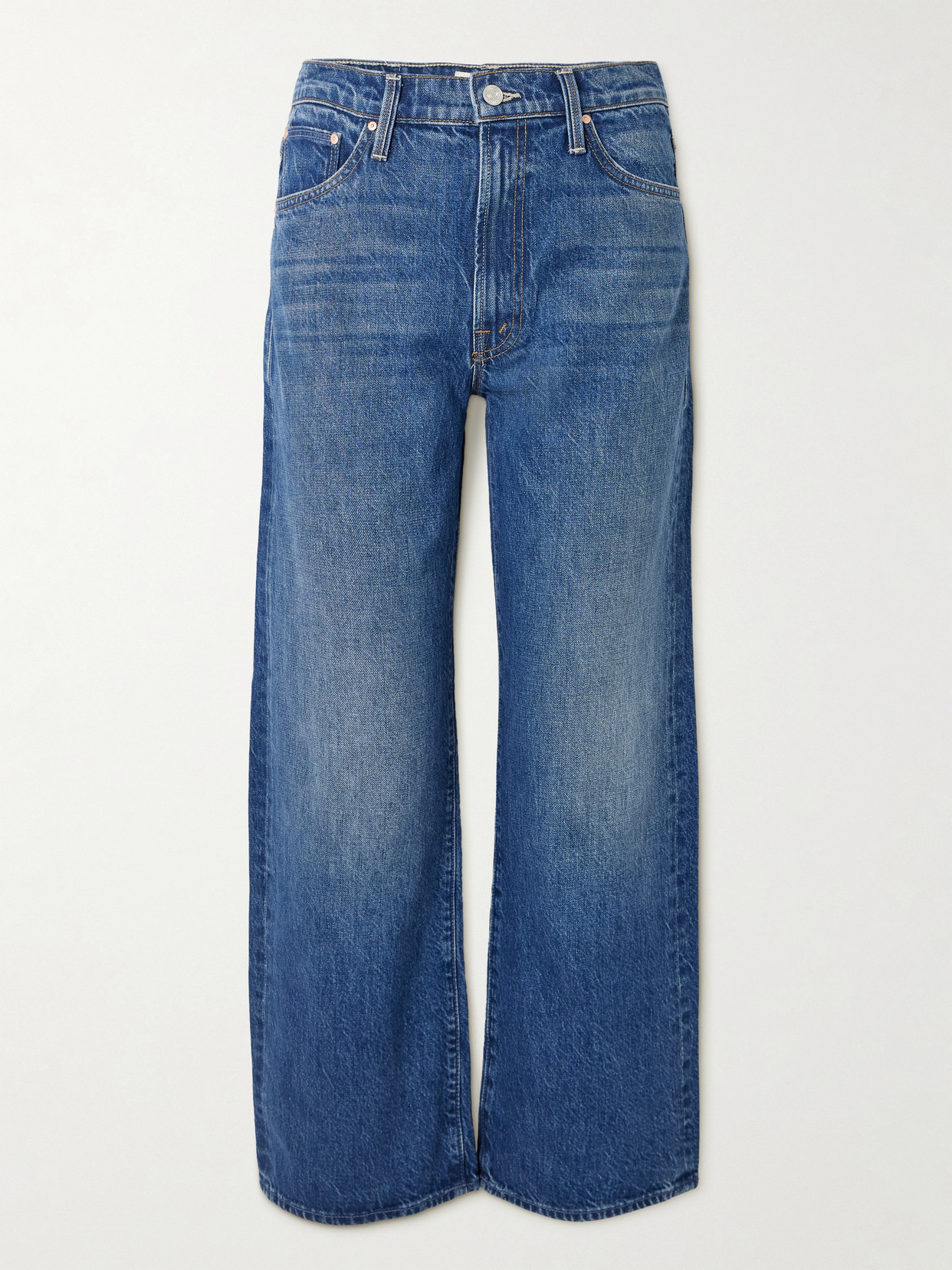 Mother The Dodger Ankle High-rise Straight-leg Jeans