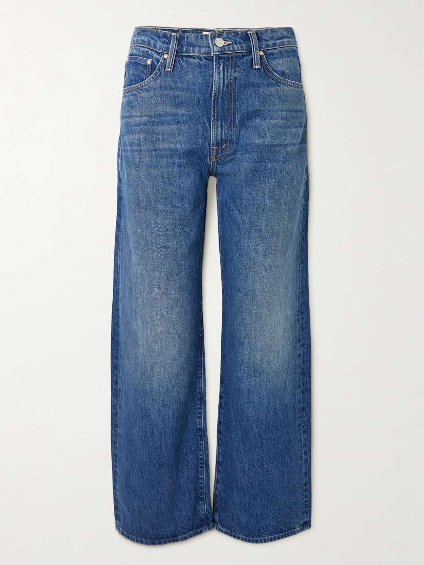Mother The Dodger Ankle High-rise Straight-leg Jeans