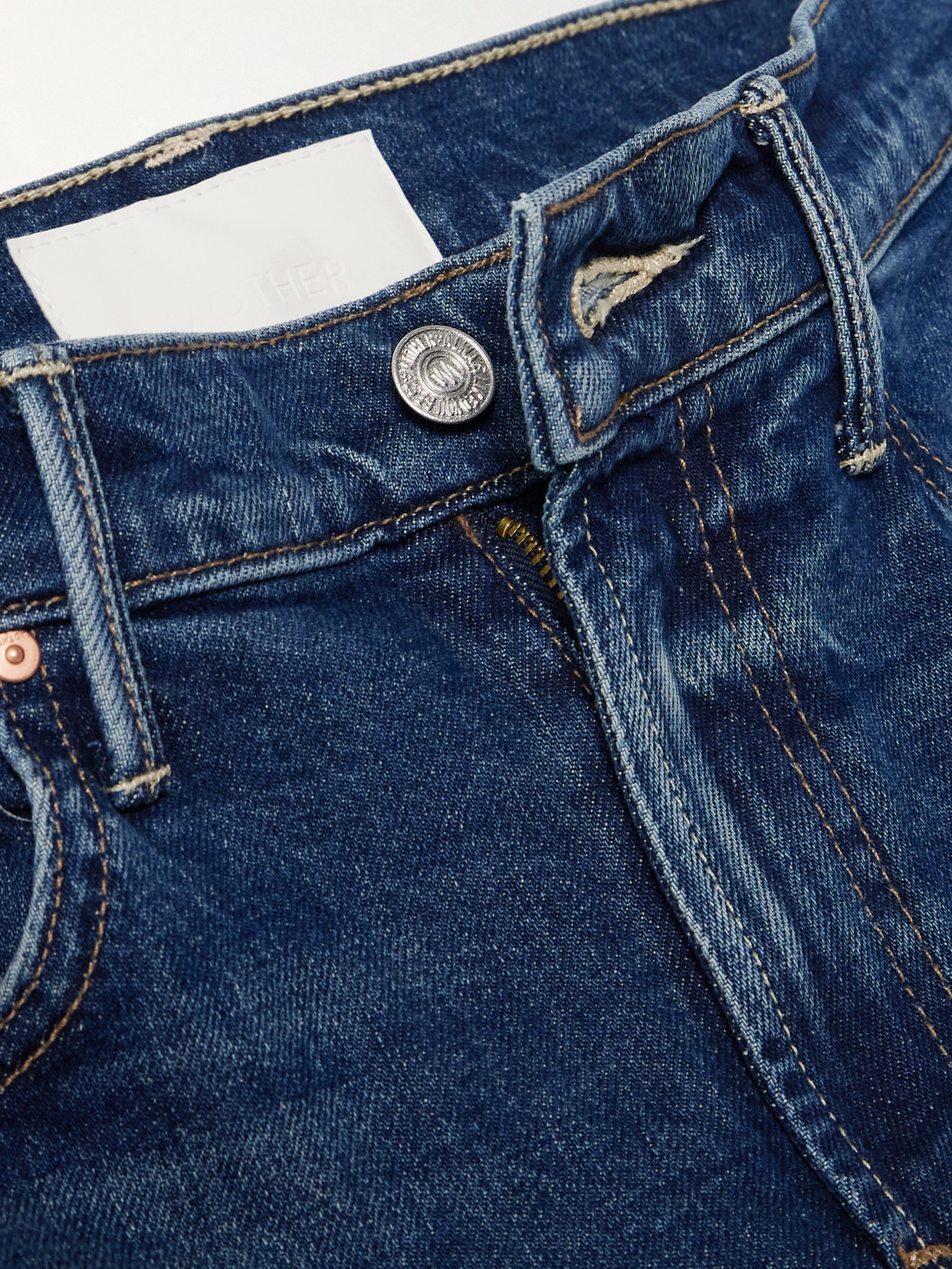 Mother The Insider Cropped High-rise Flared Jeans