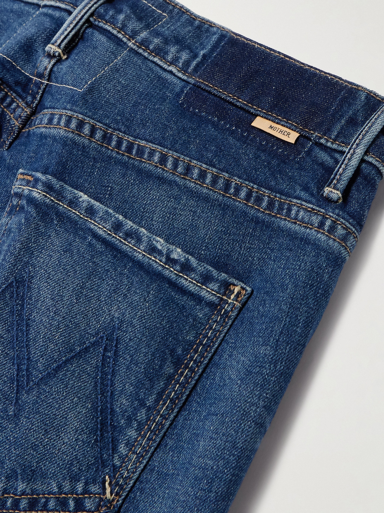 Mother The Insider Cropped High-rise Flared Jeans