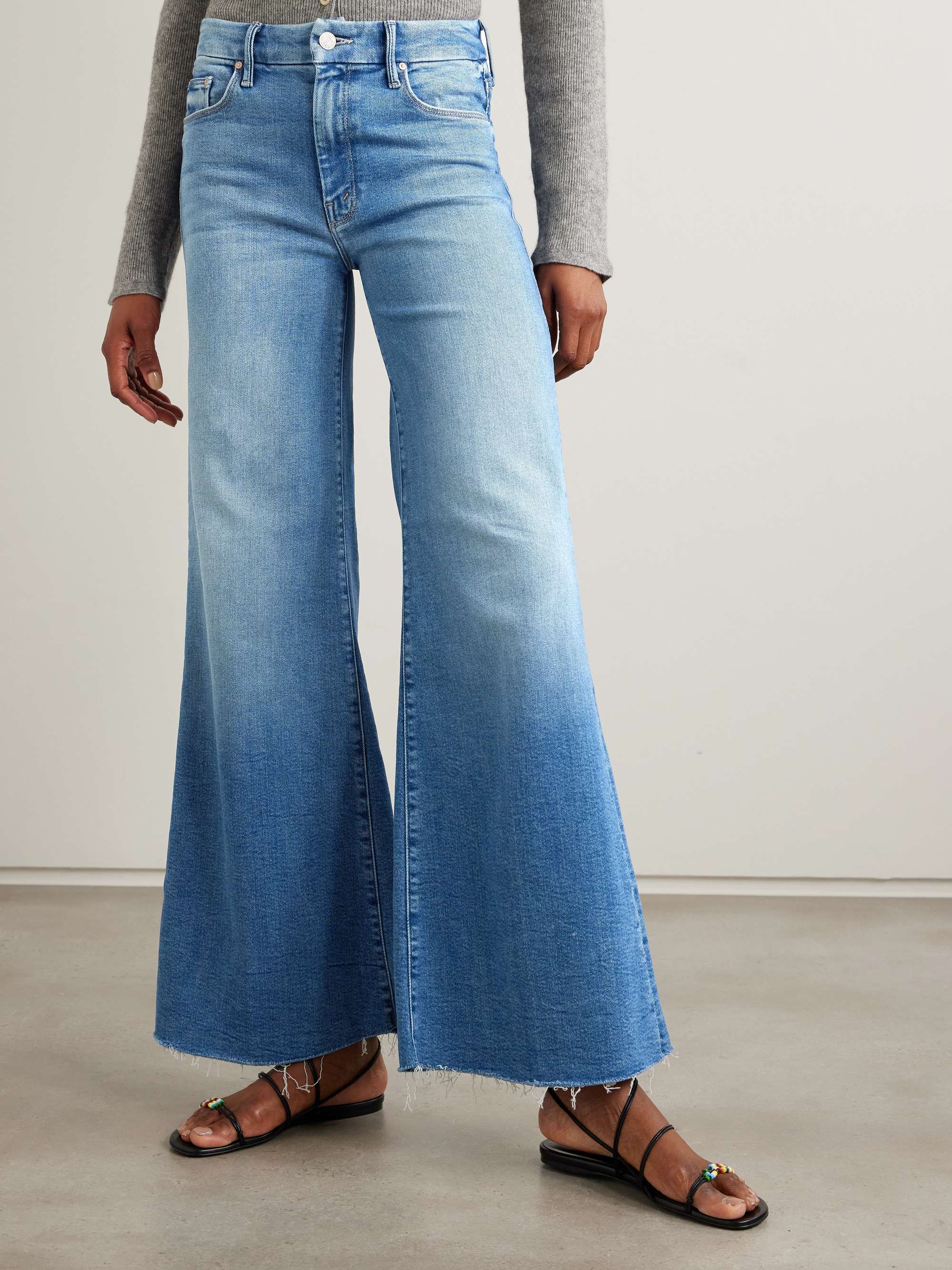 MOTHER The Roller halbhohe Jeans mit geradem Bein