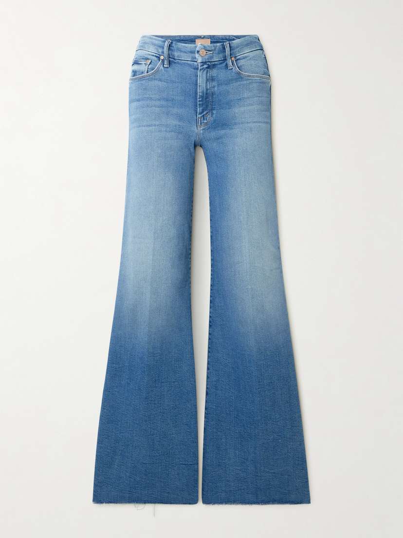 Mother The Roller Mid-rise Wide-leg Jeans