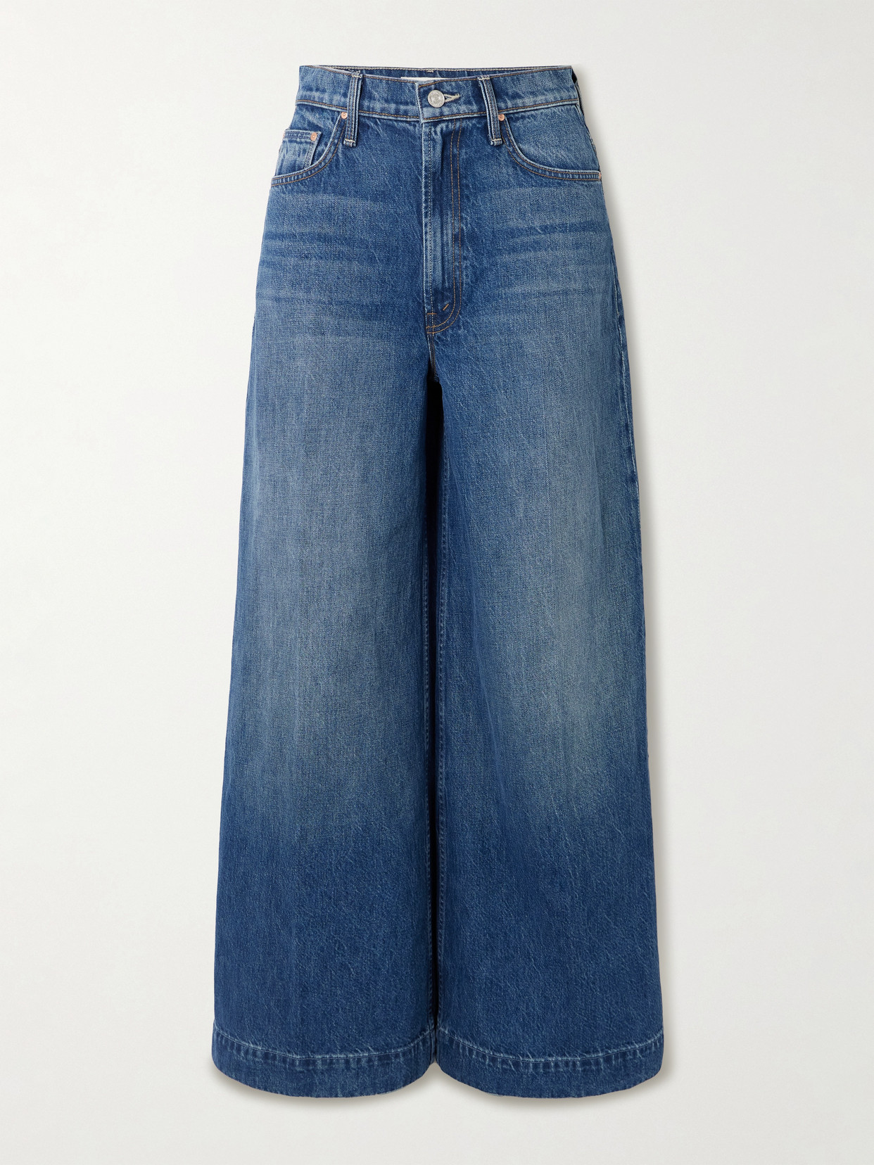 Mother The Headliner Sneak High-rise Wide-leg Jeans