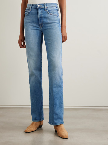 MOTHER The Kick It high-rise straight-leg jeans