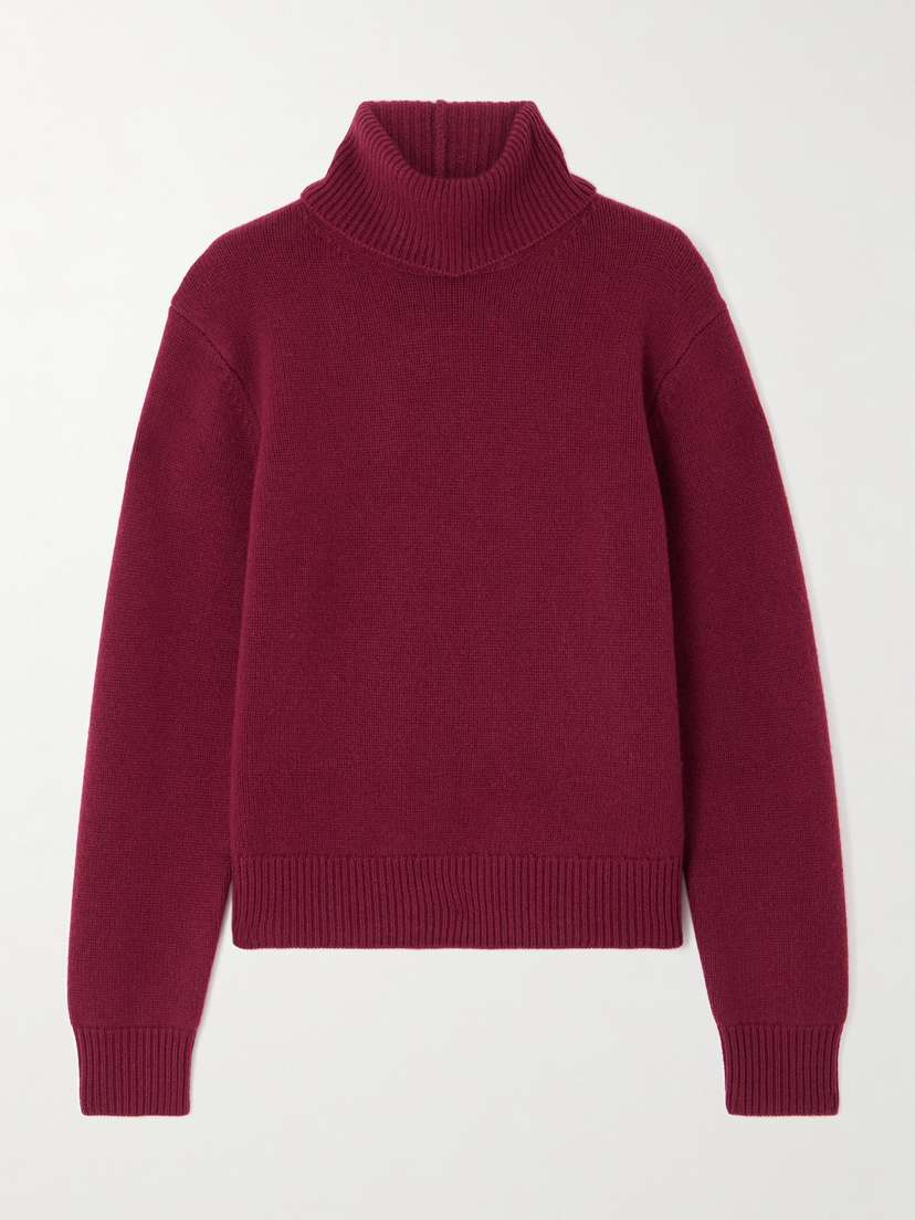 Anine Bing Idra Wool And Cashmere-blend Turtleneck Sweater
