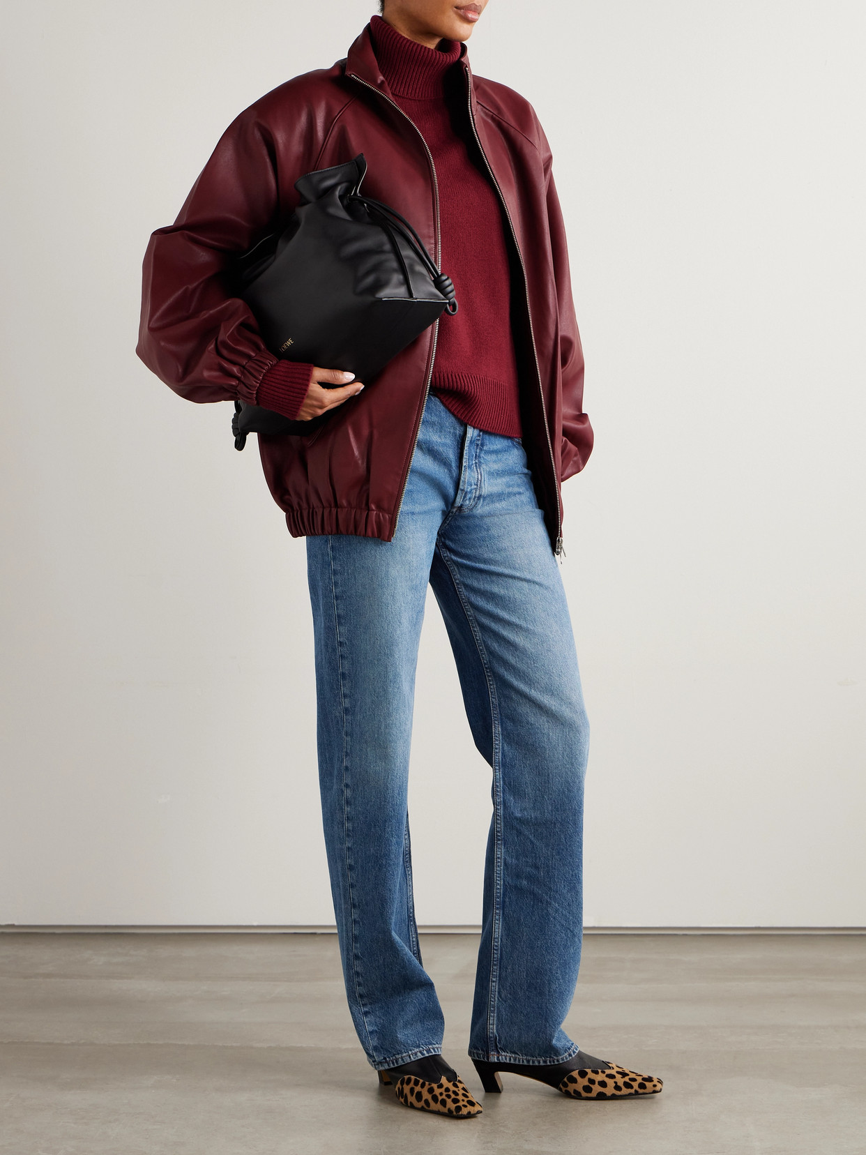 Anine Bing Gavin High-rise Wide-leg Jeans In Blue