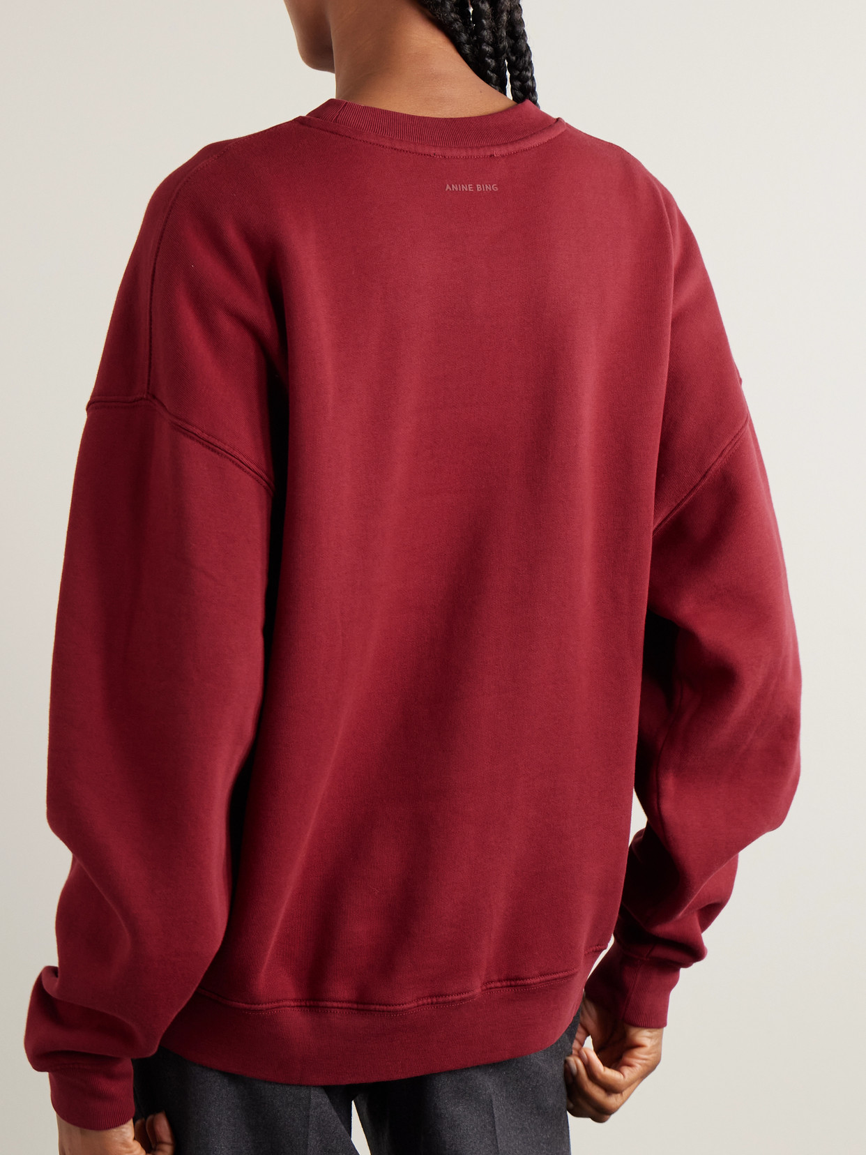 Miles Appliquéd Chenille-Trimmed Cotton-Jersey Sweatshirt