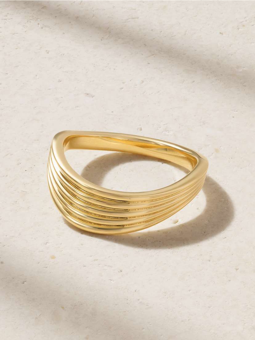 Fernando Jorge Stream Lines Wave 18-karat Gold Ring