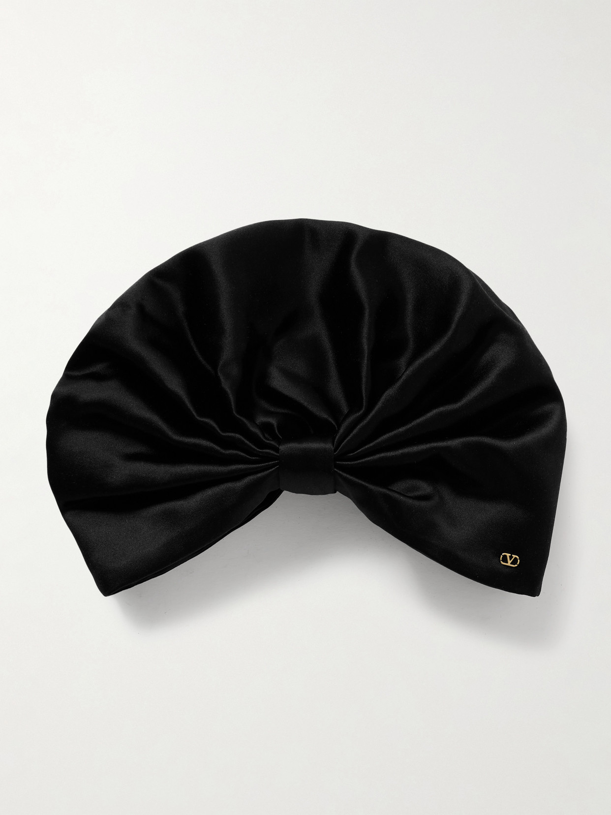Valentino Gathered Silk-satin Head Scarf