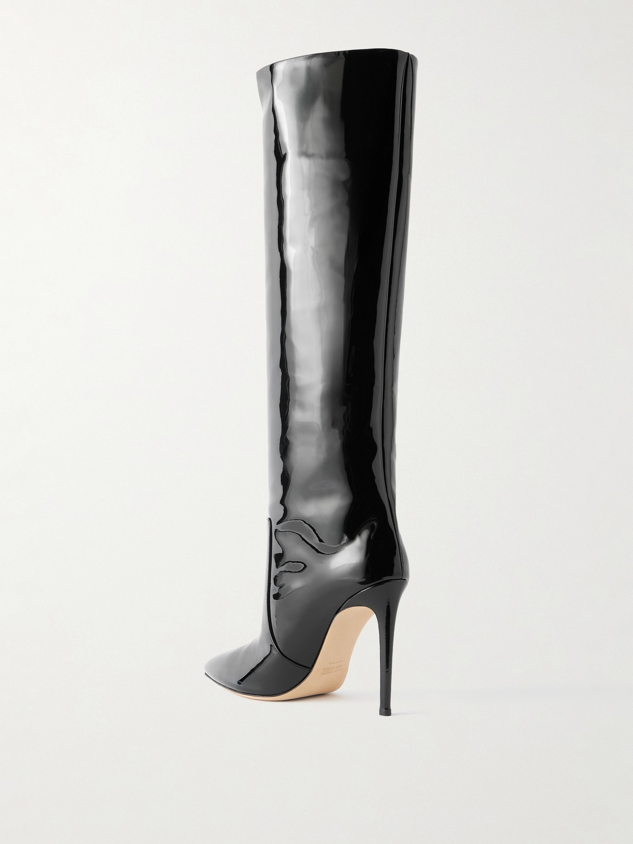 105 Patent-Leather Knee Boots