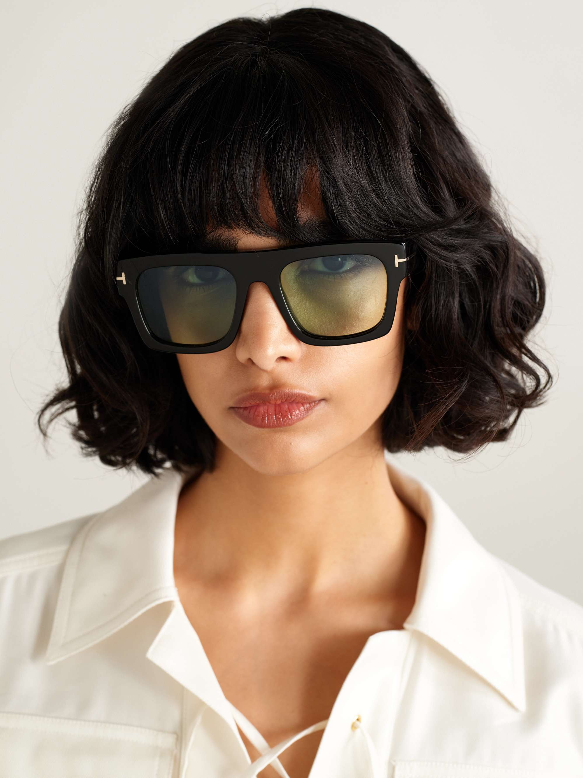 TOM FORD EYEWEAR Fausto square-frame acetate sunglasses