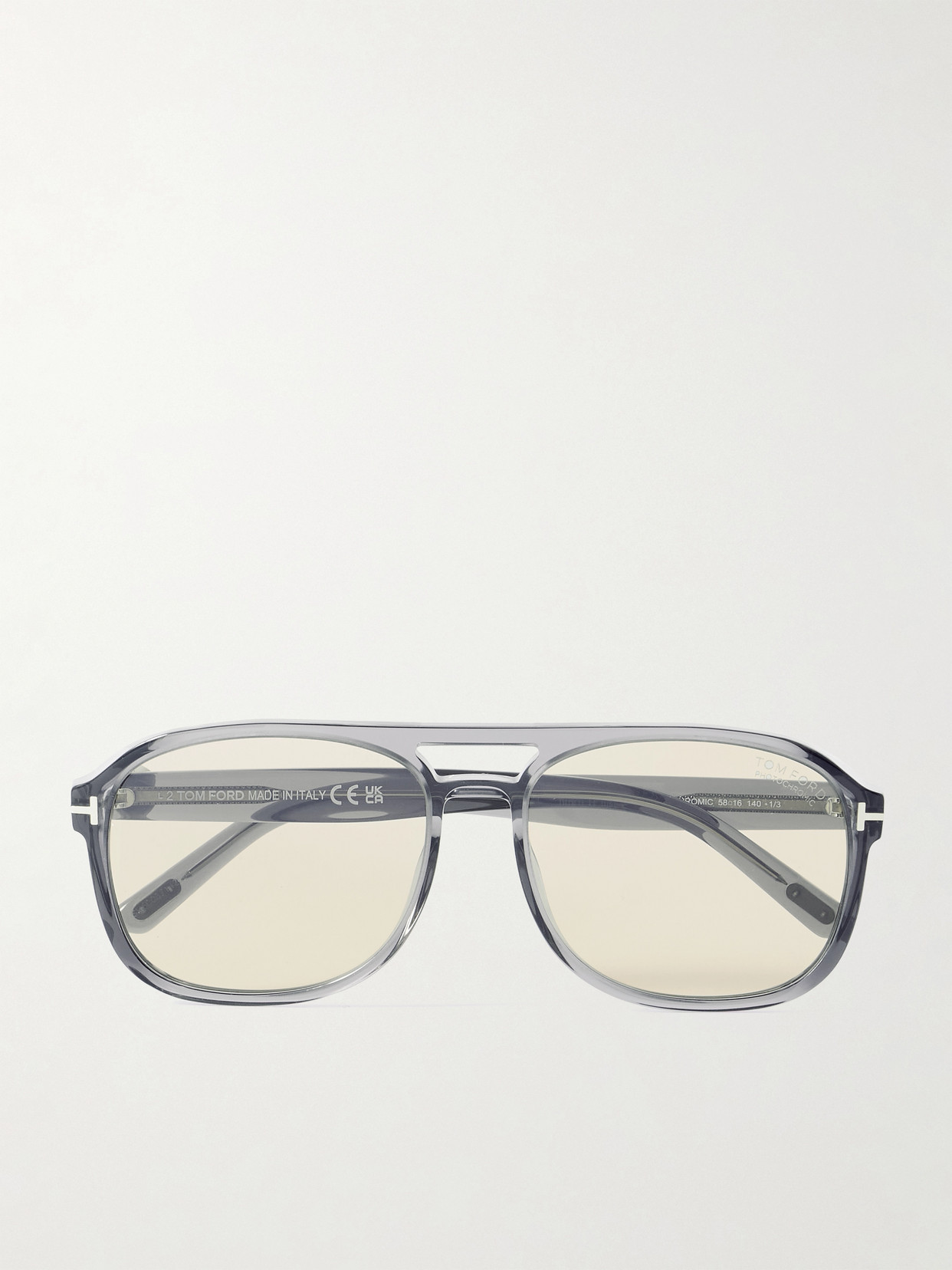 Tom Ford Rosco Aviator-style Acetate Sunglasses