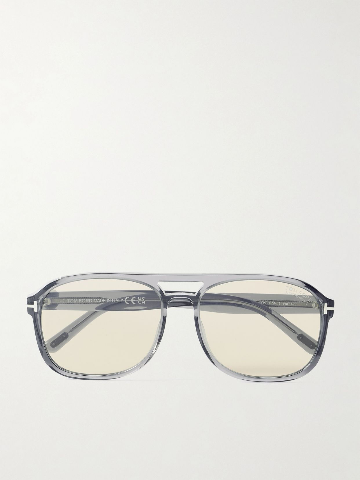 Rosco aviator-style acetate sunglasses