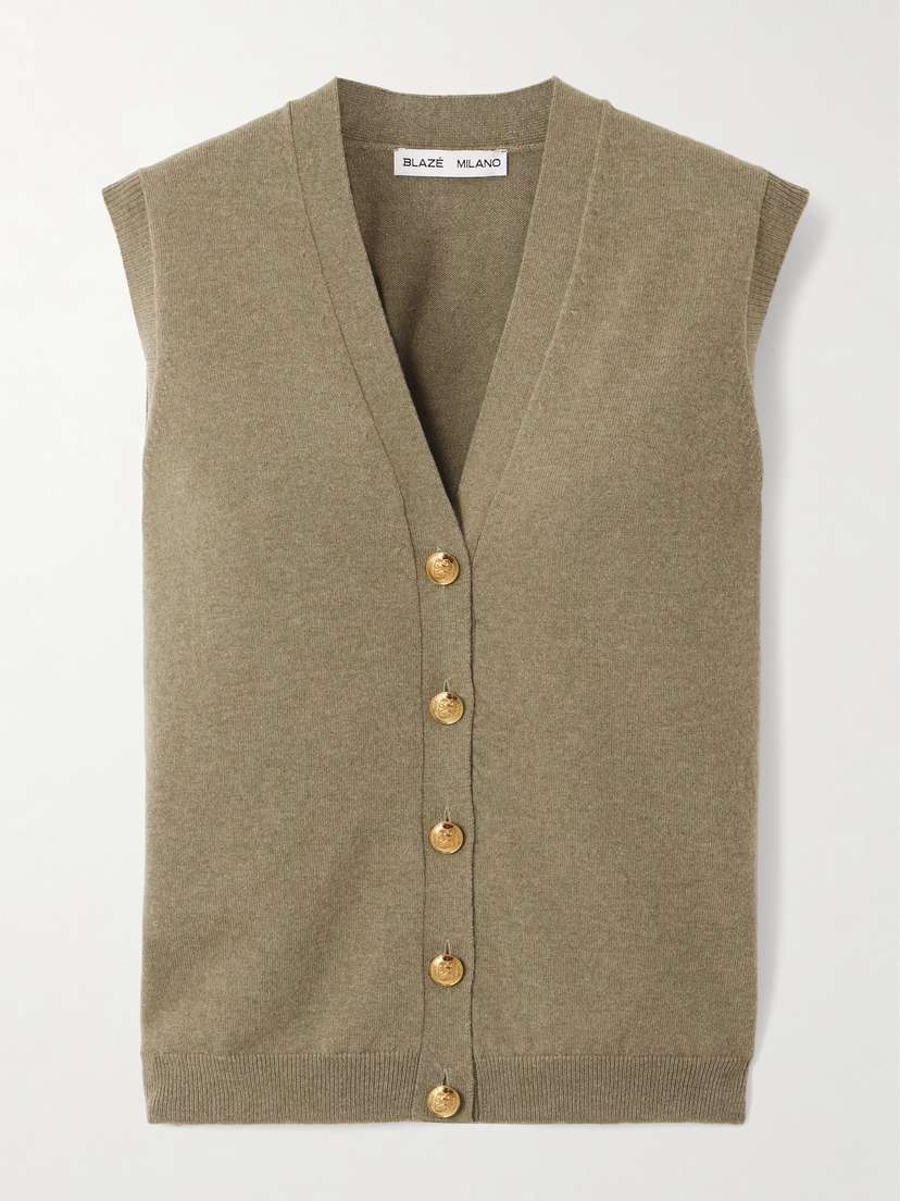 Blazé Milano Highland Wool And Cashmere-blend Vest