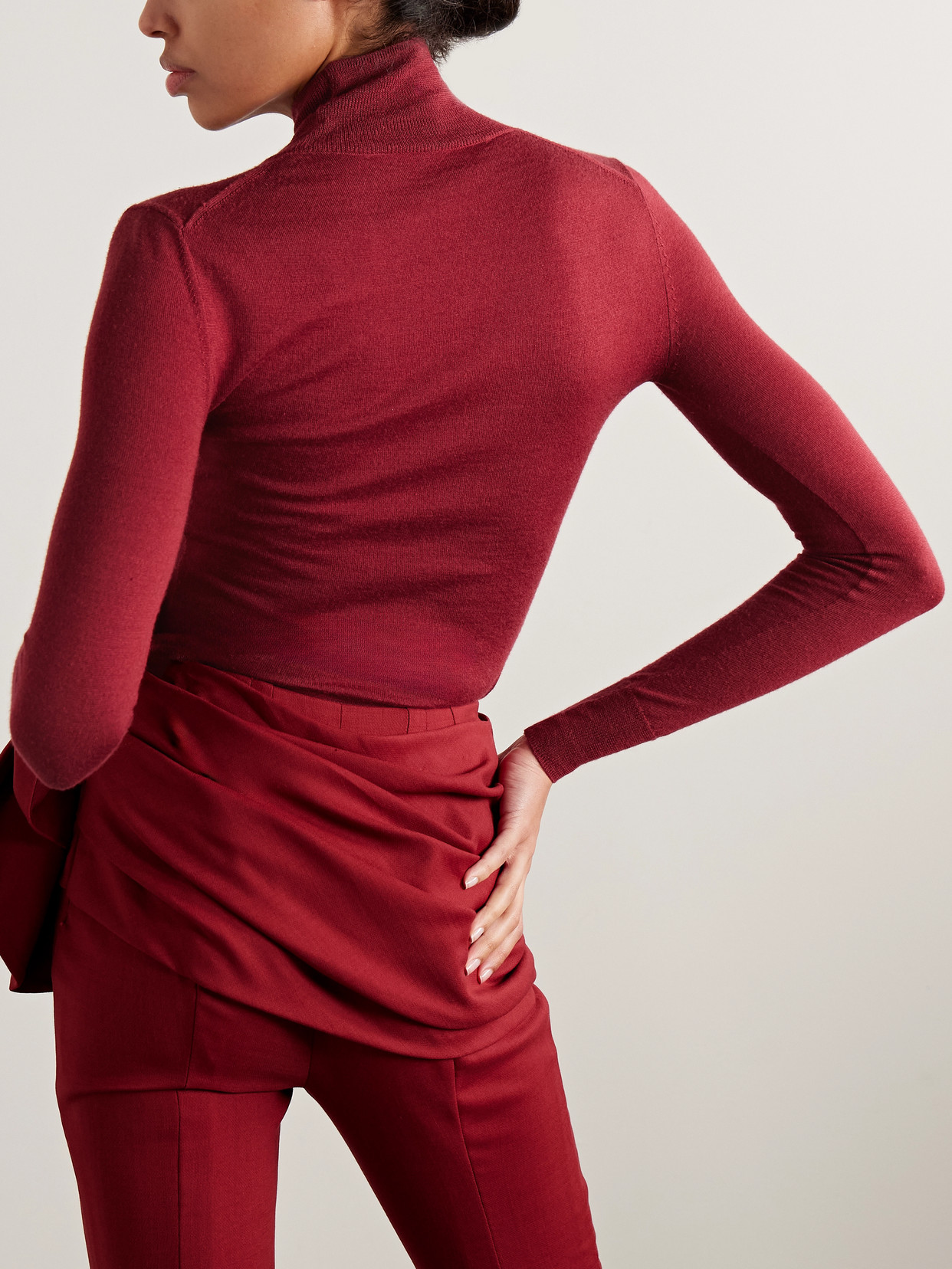 Wool And Silk-Blend Turtleneck