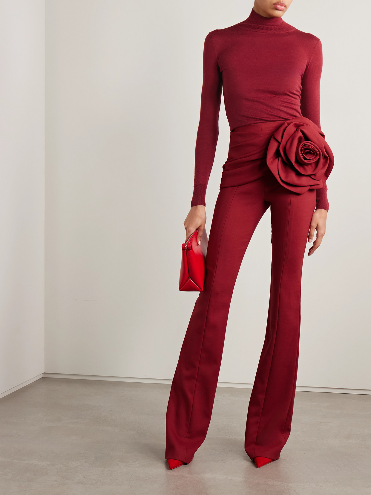 Wool And Silk-Blend Turtleneck